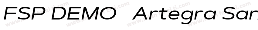 FSP DEMO   Artegra Sans Ex Thin字体转换
